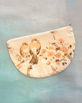 Crescent Purse Vintage Lovebirds