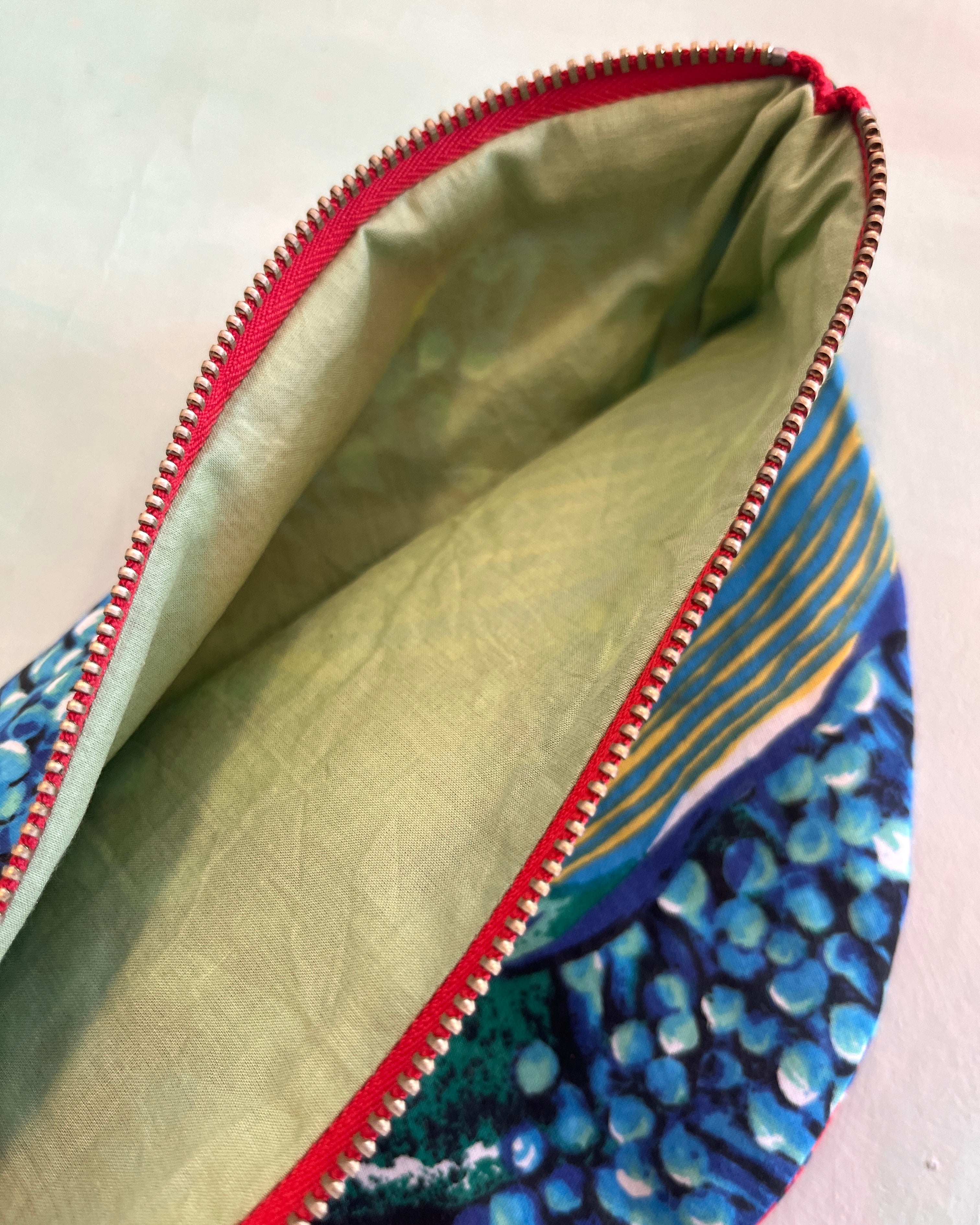Crescent Purse Vintage Tropical Fish #2