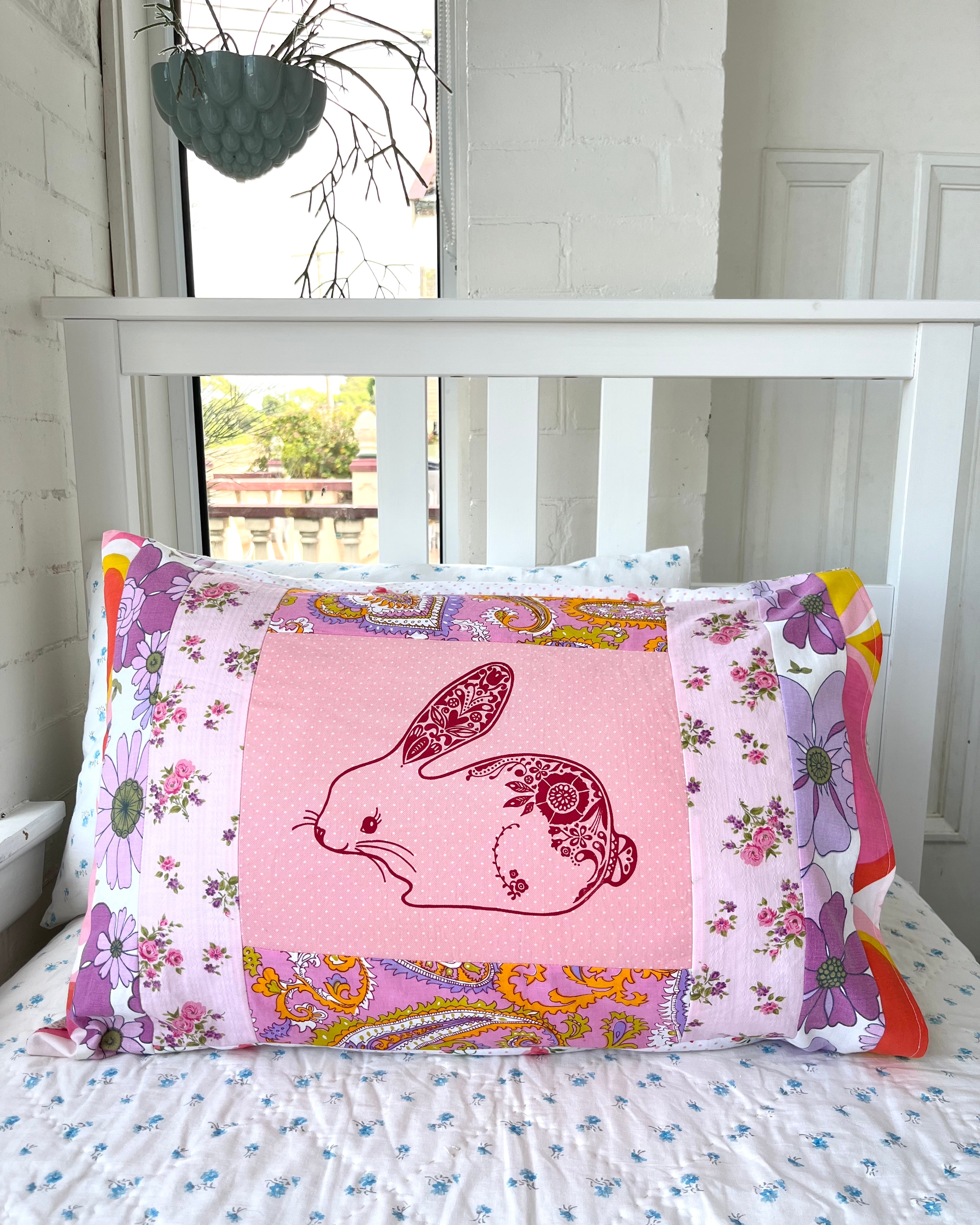 Patchwork Pillowcase Bunny #1