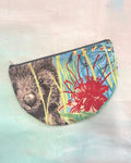 Crescent Purse Vintage Wombat/Lyrebird