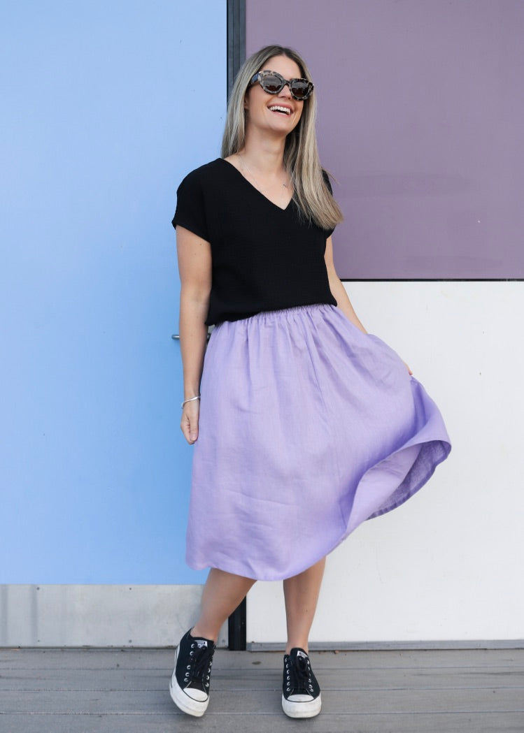 Connie Skirt Luxe Peacock NEW SIZING