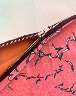 Crescent Purse Vintage Seagulls