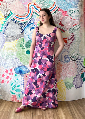 Luna Maxi Dress Dress Vintage Plum Bloom 10