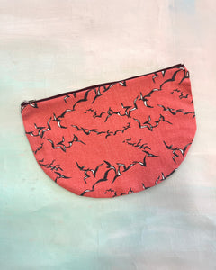 Crescent Purse Vintage Seagulls