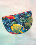 Crescent Purse Vintage Tropical Fish #2