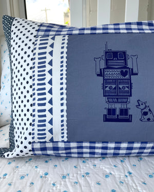 Patchwork Pillowcase Robot