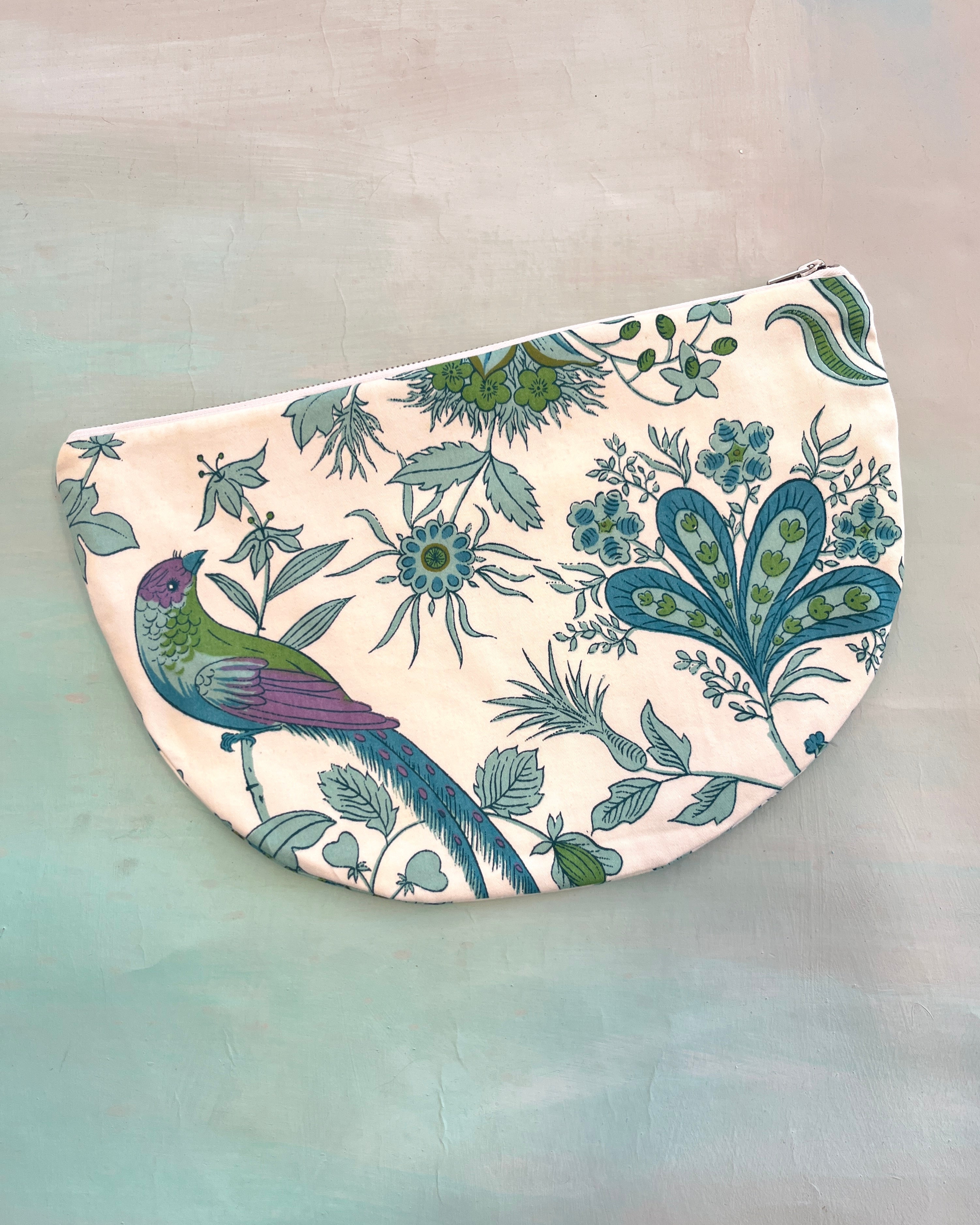Crescent Purse Vintage Peacock