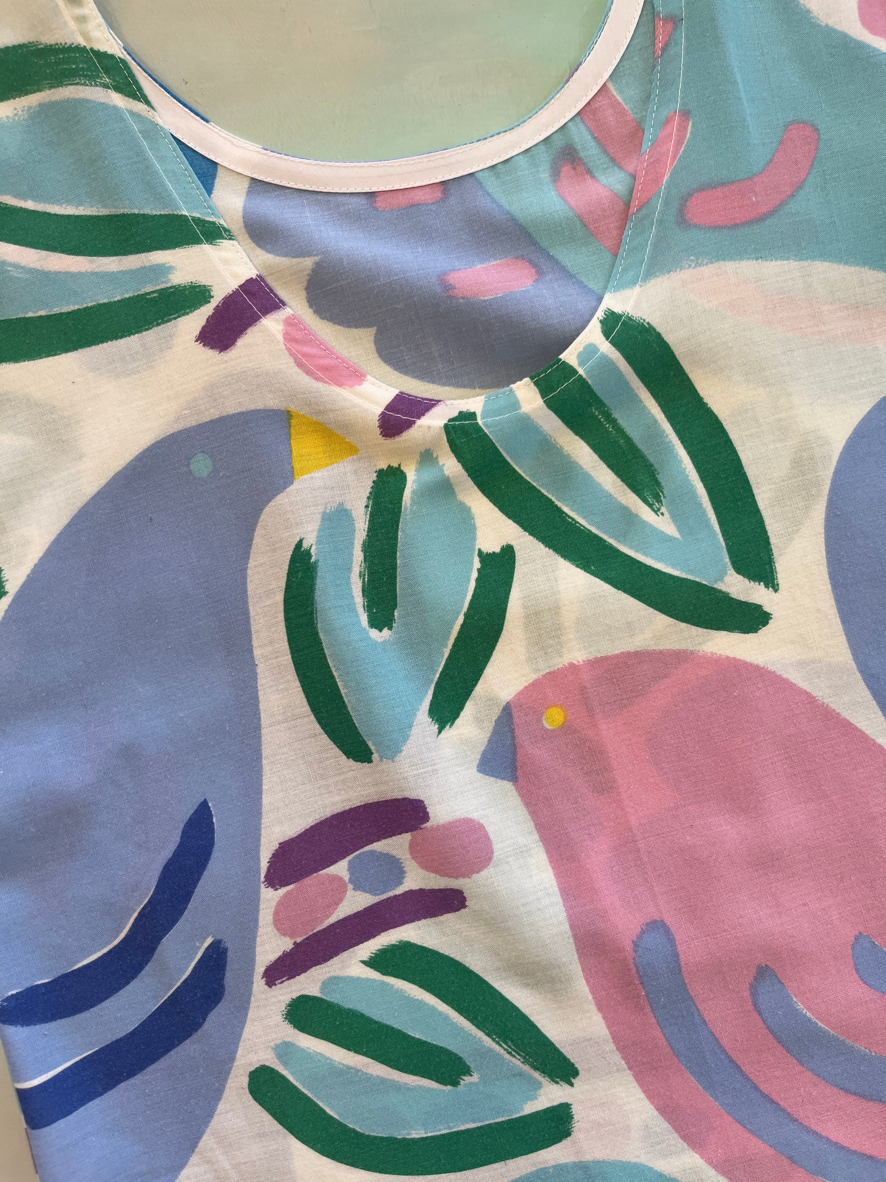 Swap Top Vintage Ken Done Birds M #2