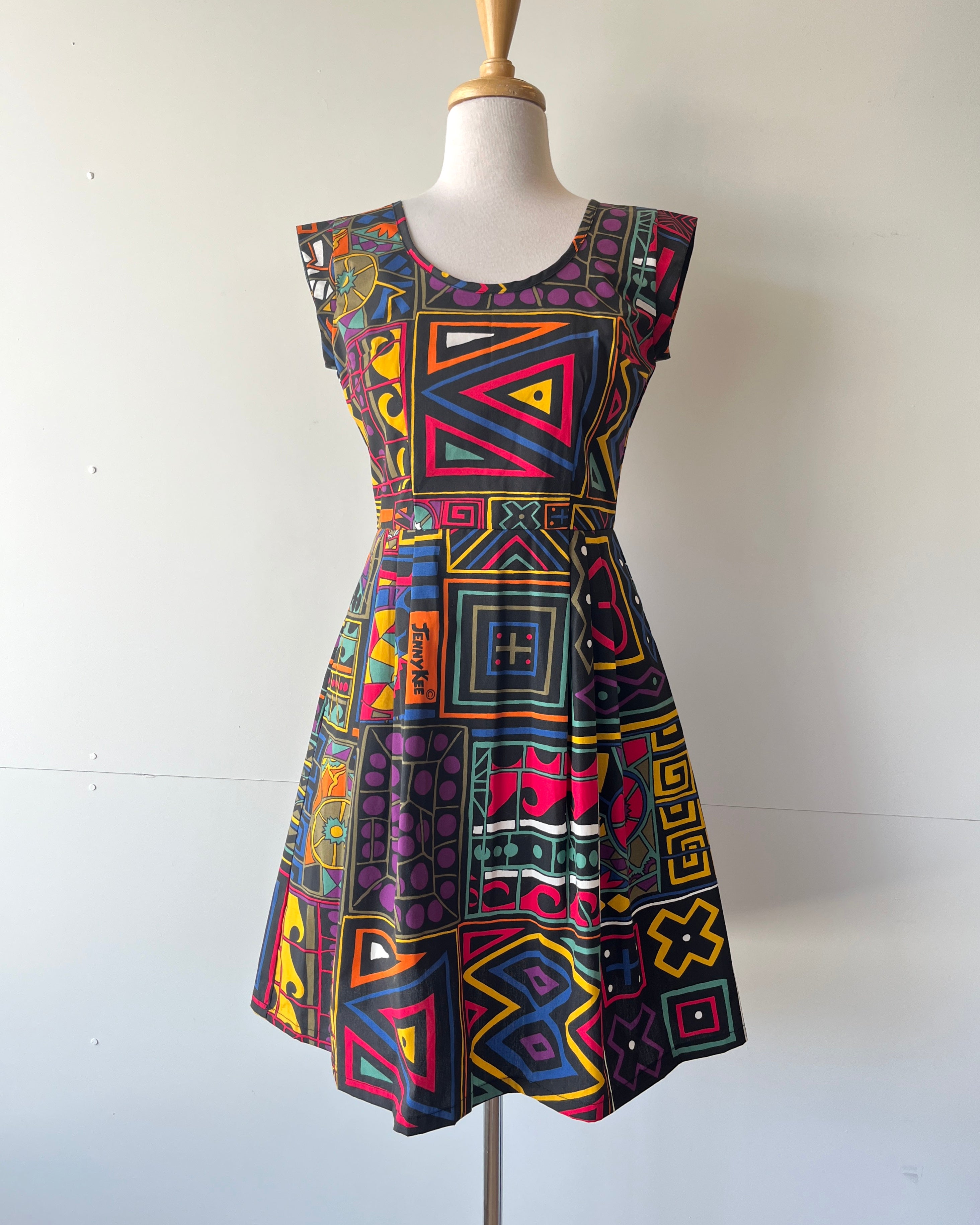 Coco Dress Vintage Jenny Kee Tribal Oz 6