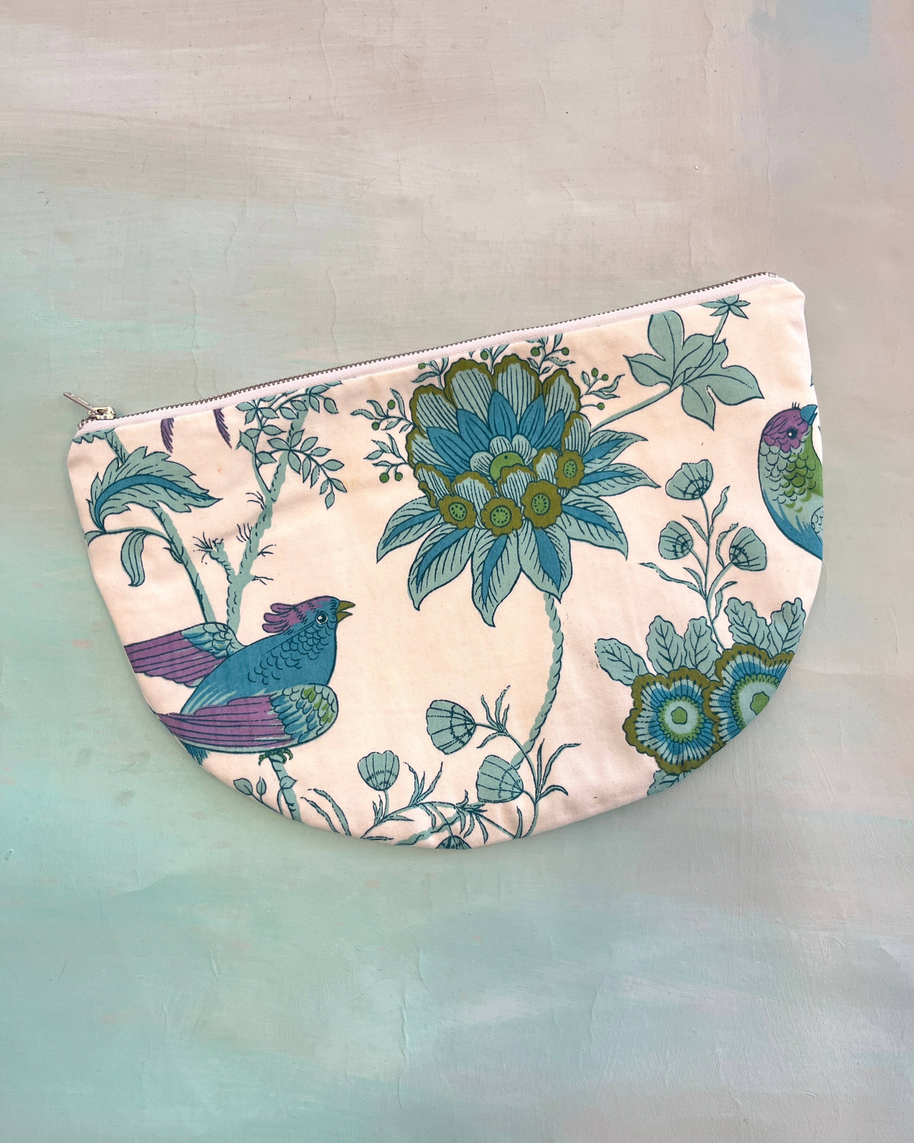 Crescent Purse Vintage Peacock