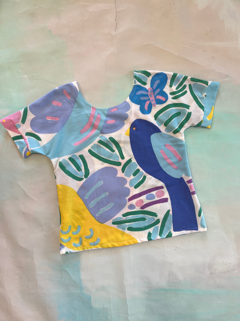Swap Top Vintage Ken Done Birds M #2