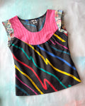 Collage Top Rainbow/Pink M