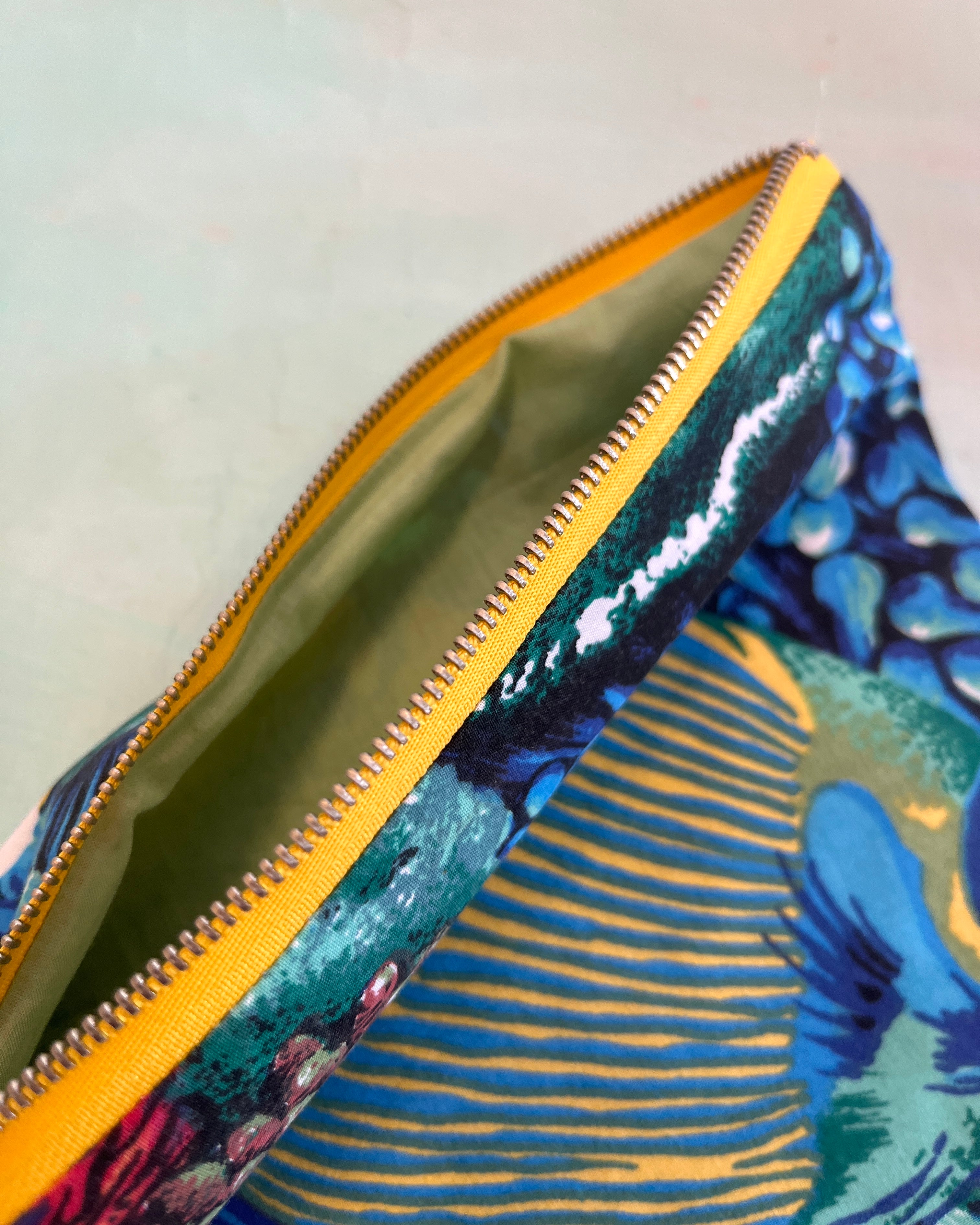 Crescent Purse Vintage Tropical Fish #1