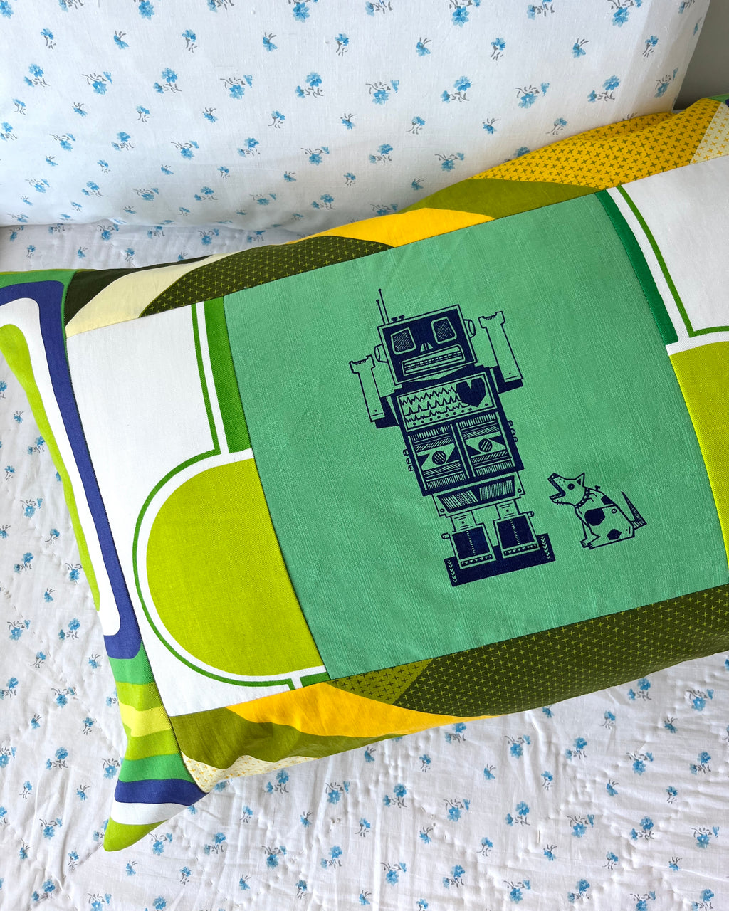 Patchwork Pillowcase Robot #1