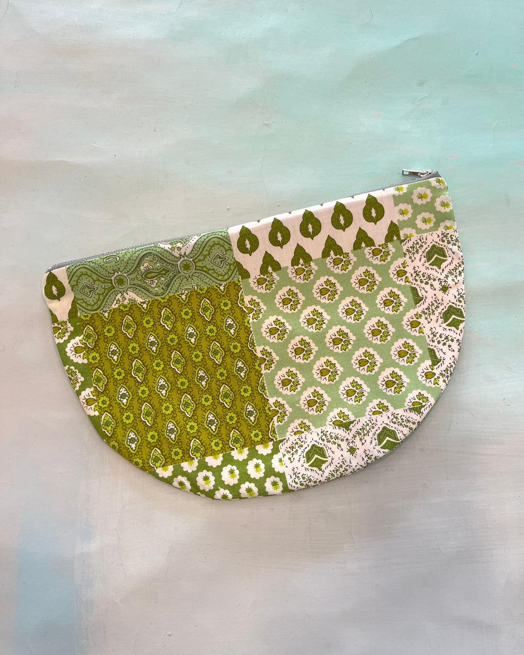 Crescent Purse Vintage Patchwork