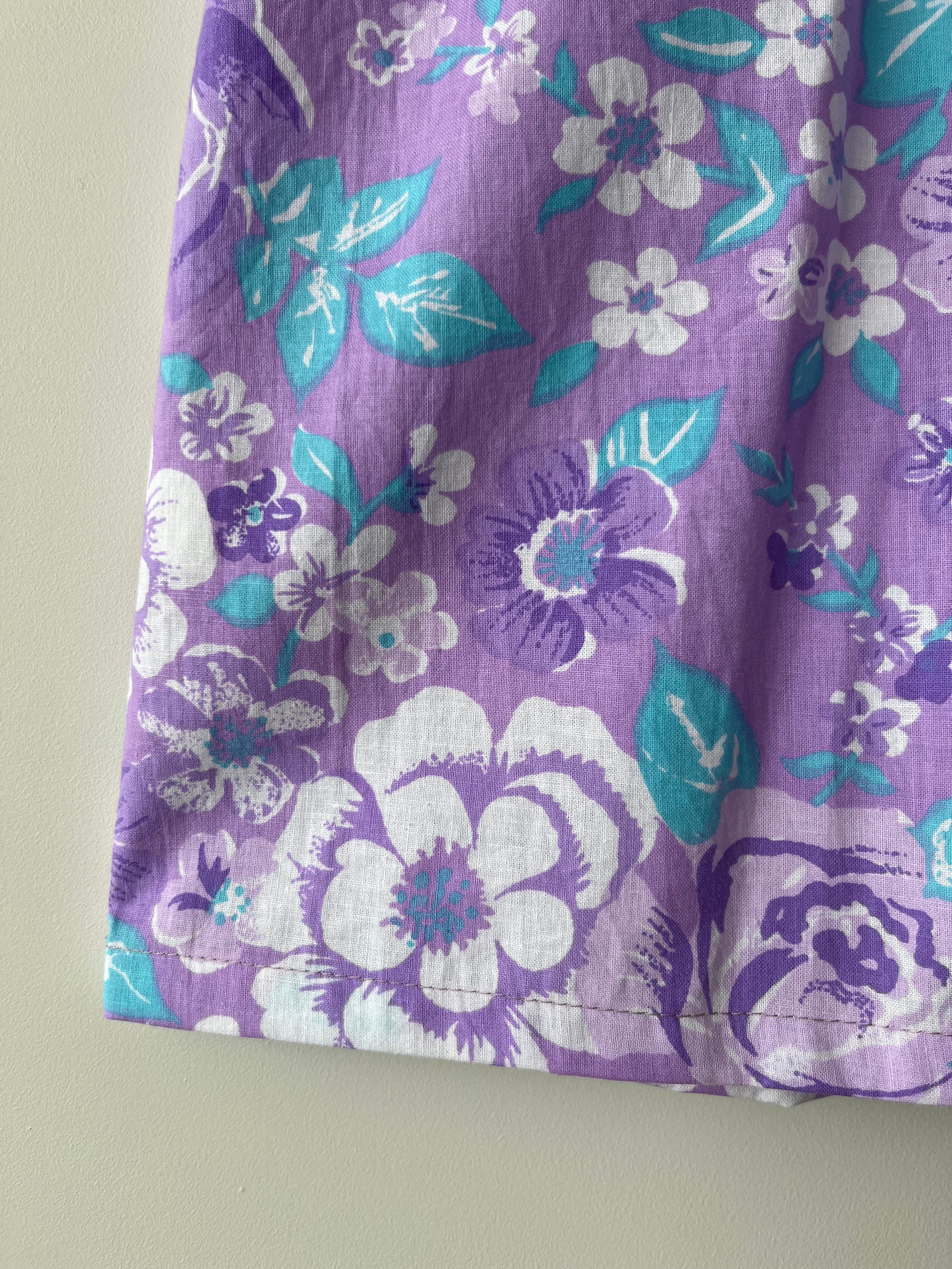 Lucy Dress Vintage Purple Roses 12, 16