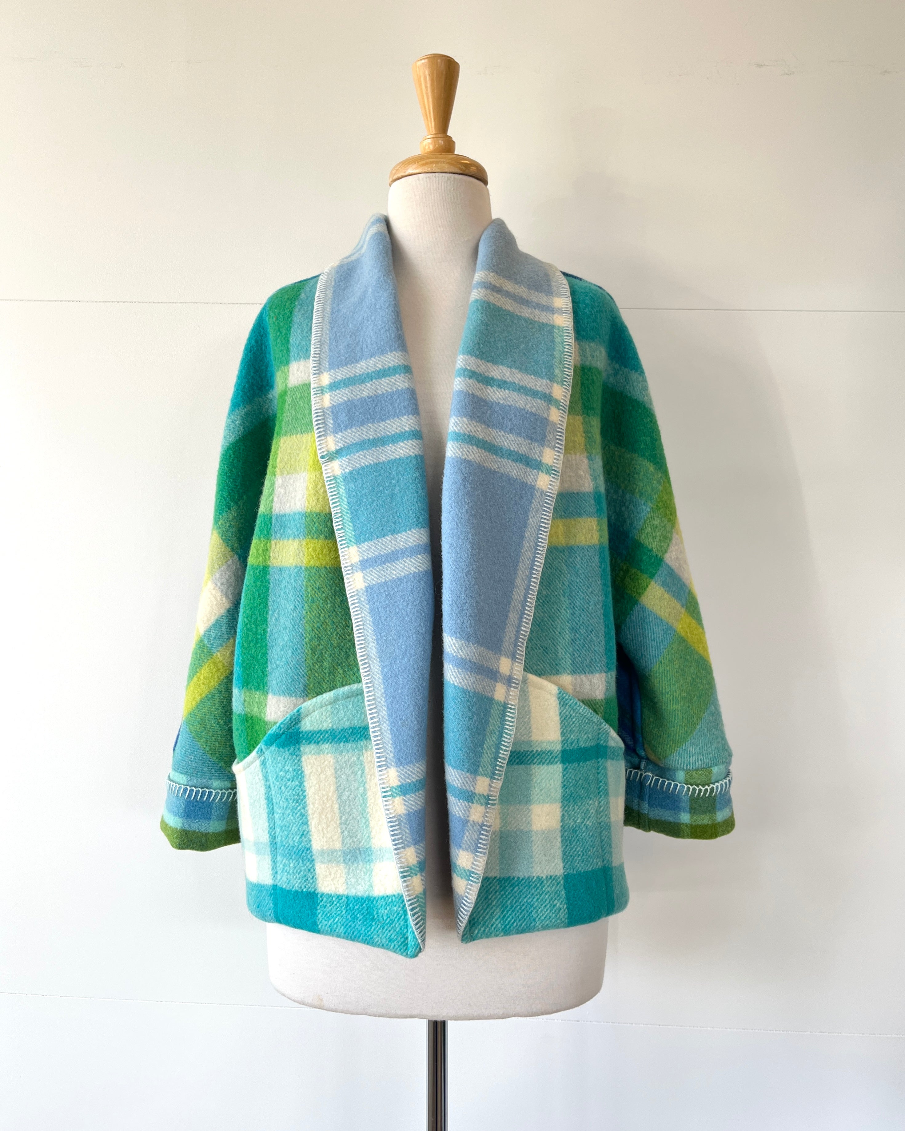 Cocoon Coat Patchwork Life Aquatic M