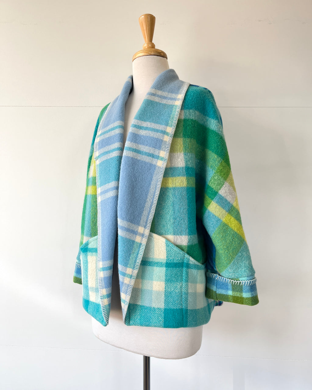 Cocoon Coat Patchwork Life Aquatic M
