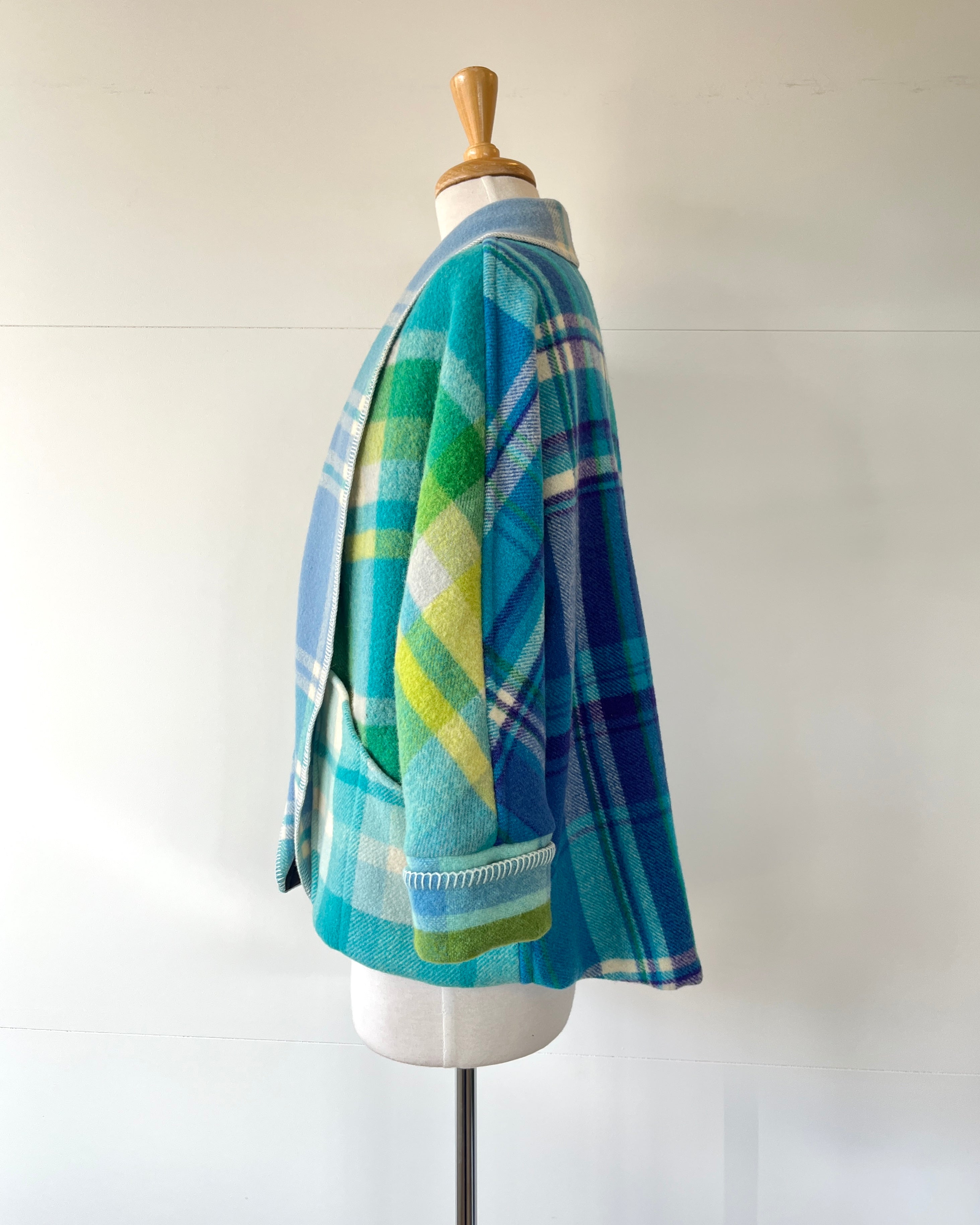 Cocoon Coat Patchwork Life Aquatic M