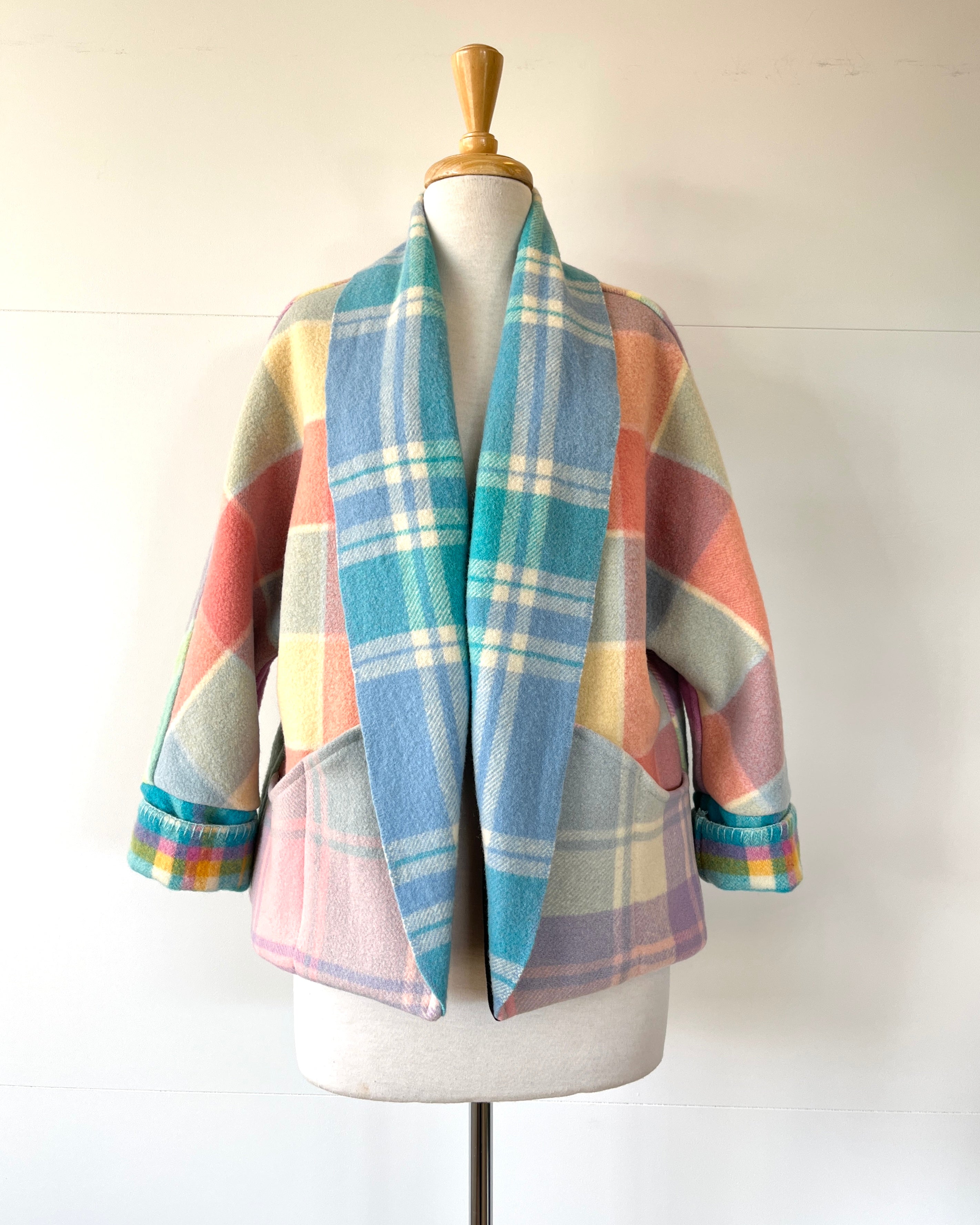 Cocoon Coat Patchwork Lifesavers M