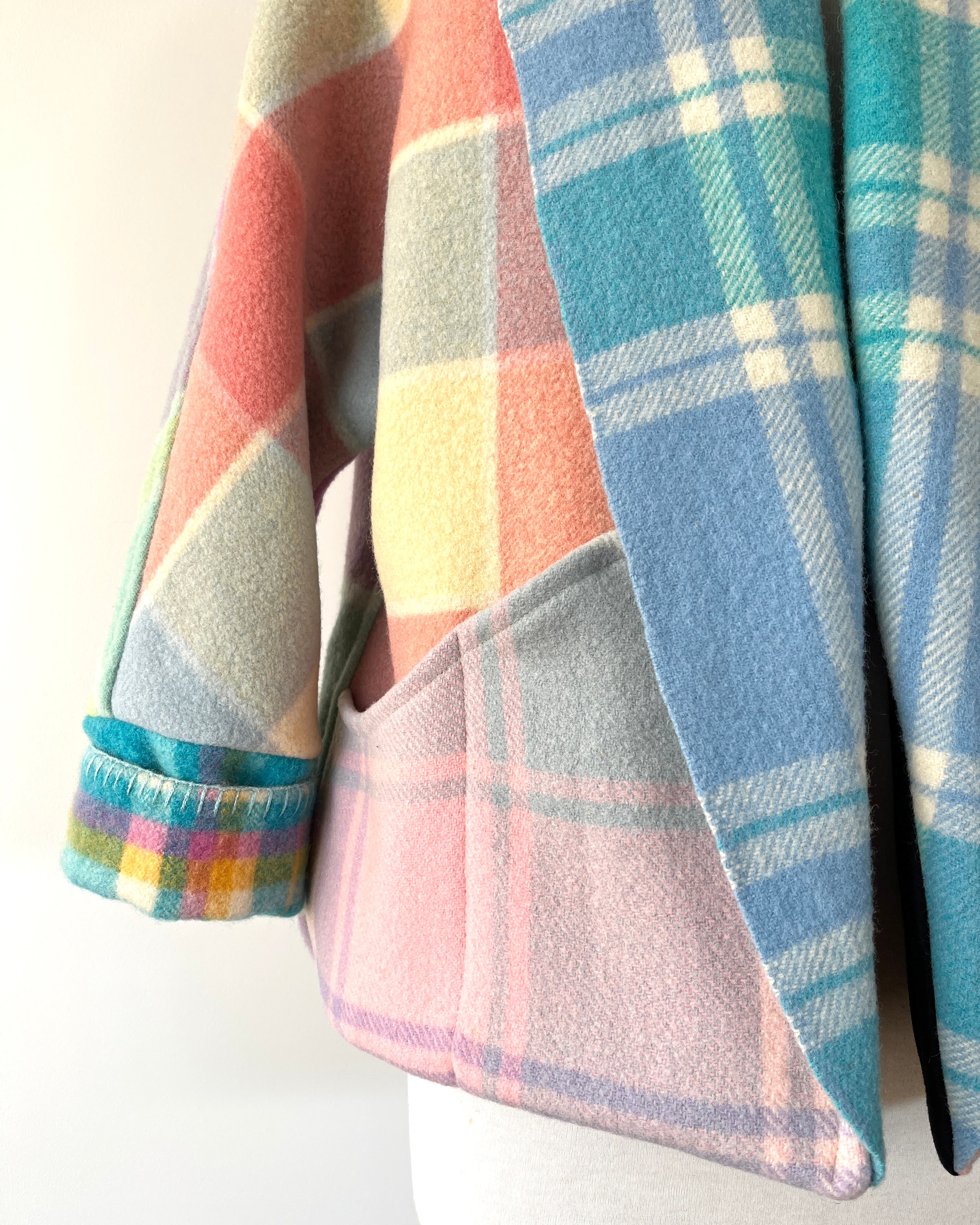 Cocoon Coat Patchwork Lifesavers M