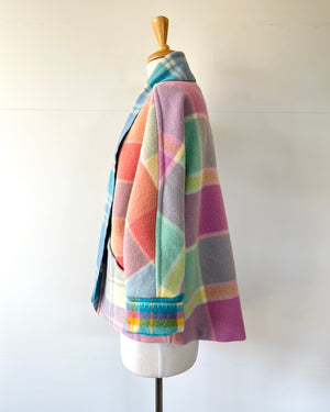 Cocoon Coat Patchwork Lifesavers M