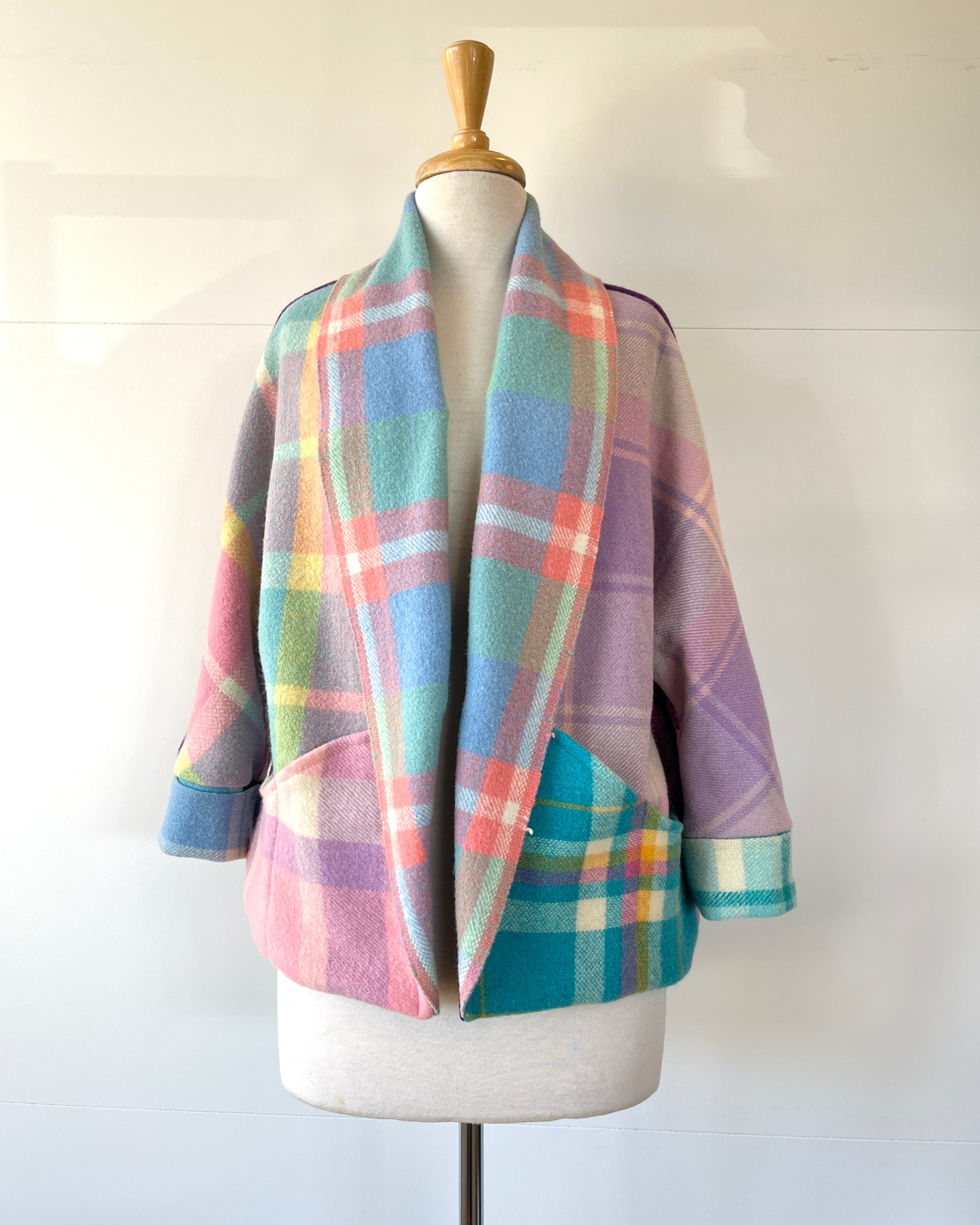 Cocoon Coat Patchwork Wizz Fizz S