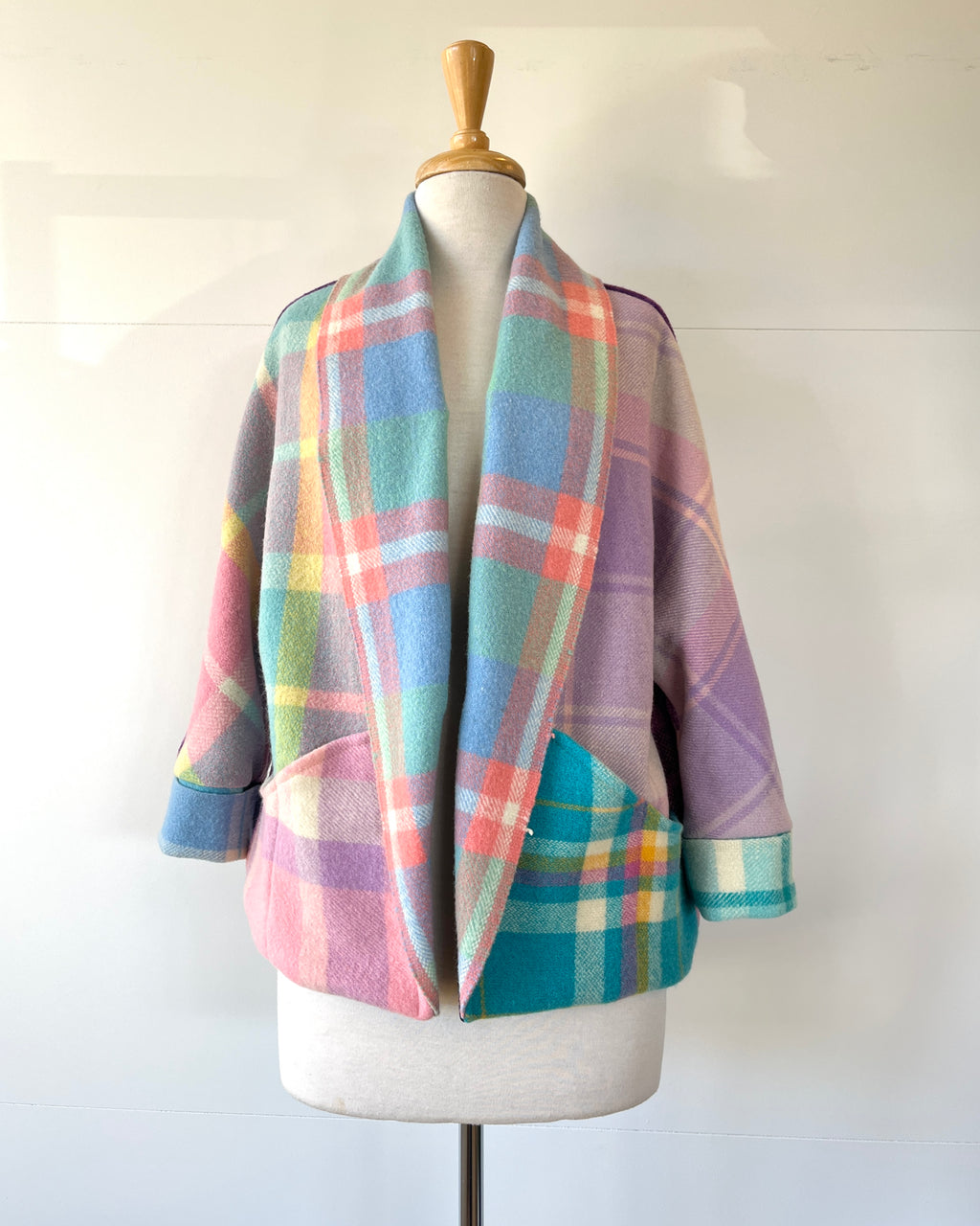 Cocoon Coat Patchwork Wizz Fizz S