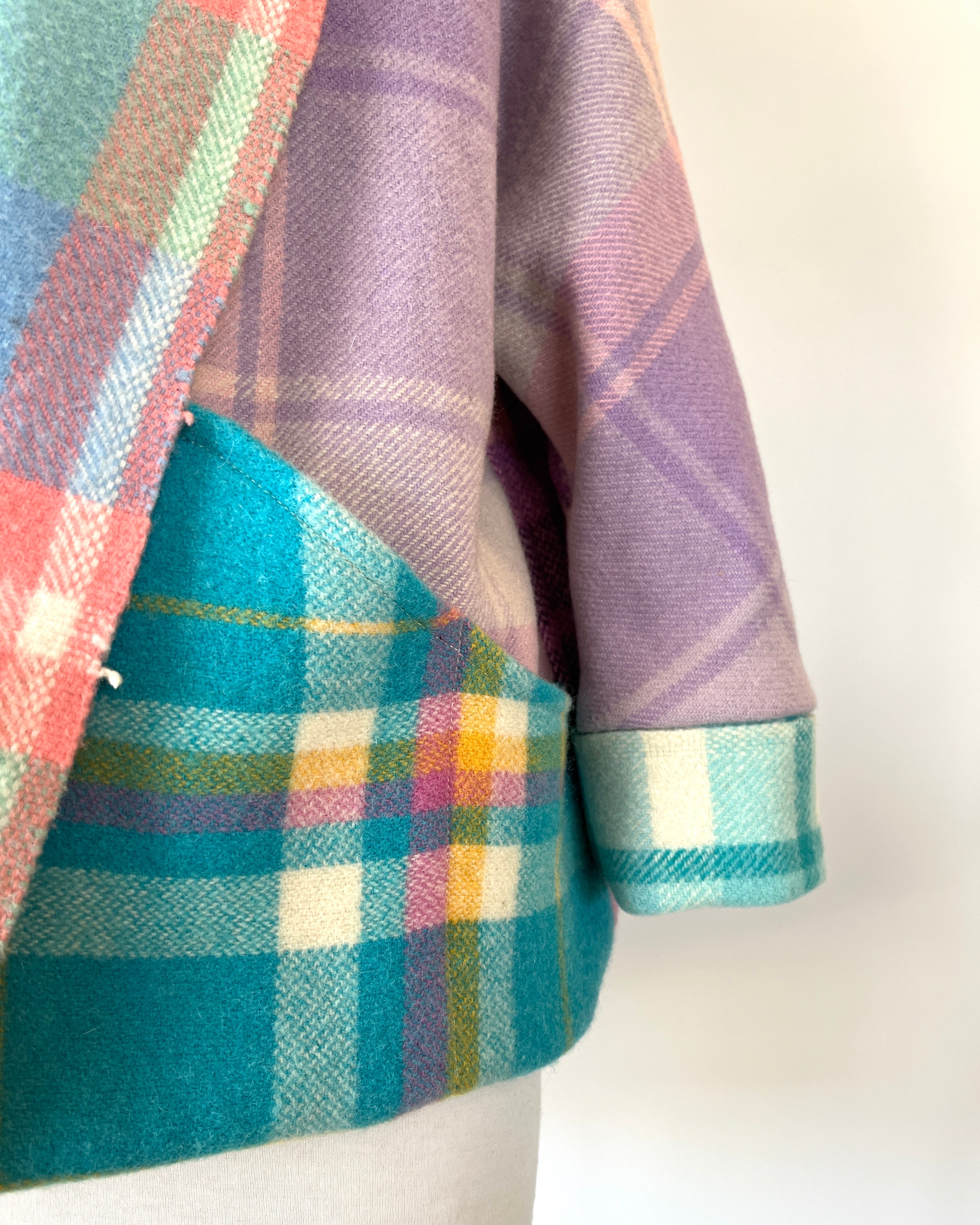 Cocoon Coat Patchwork Wizz Fizz S