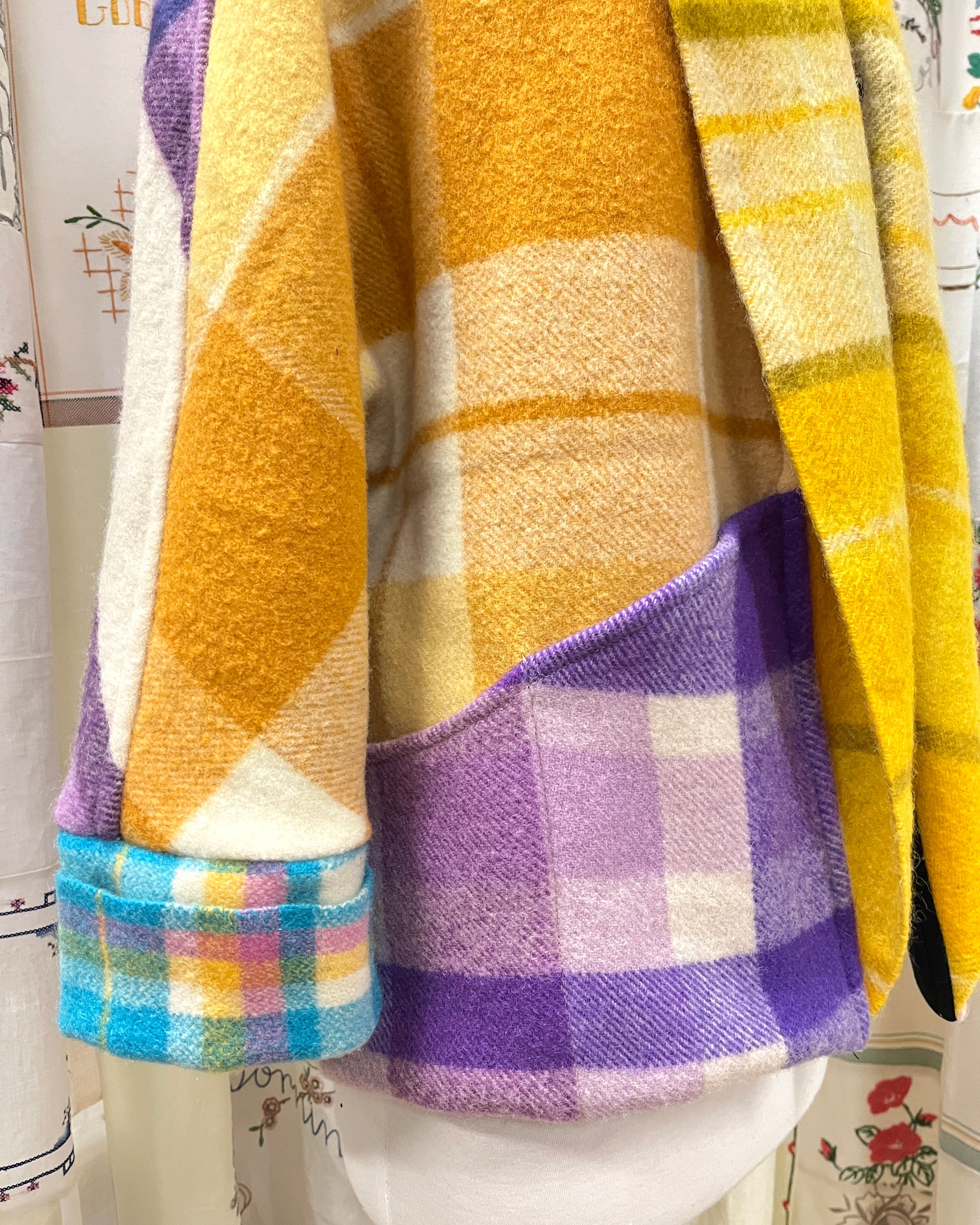 Cocoon Coat Patchwork Smarties M