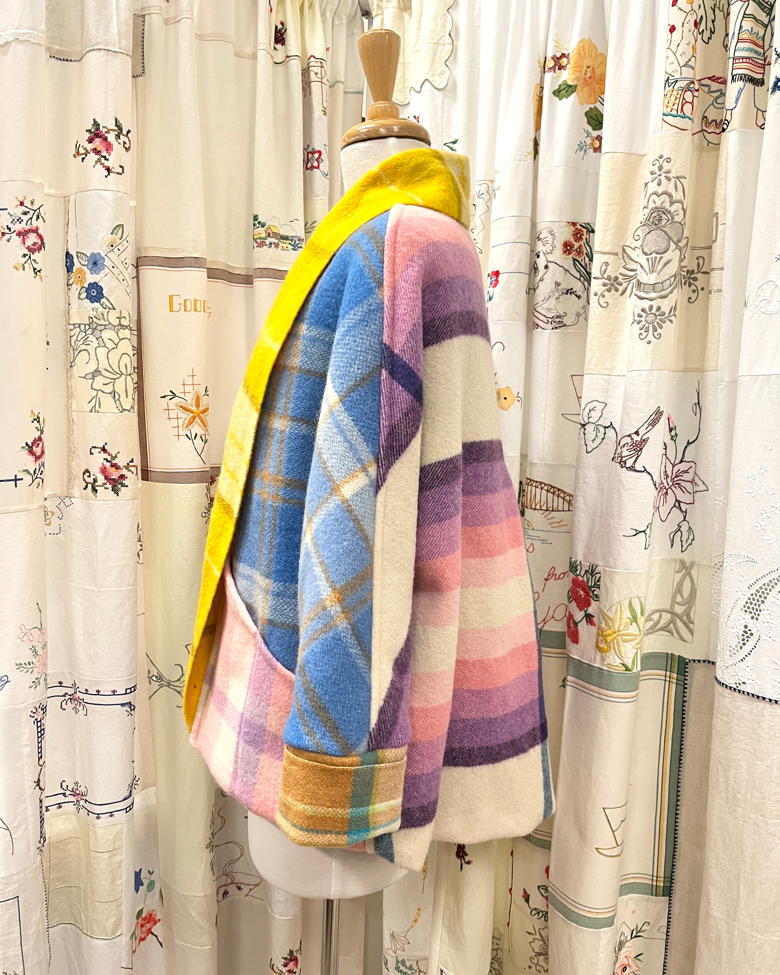 Cocoon Coat Patchwork Smarties M