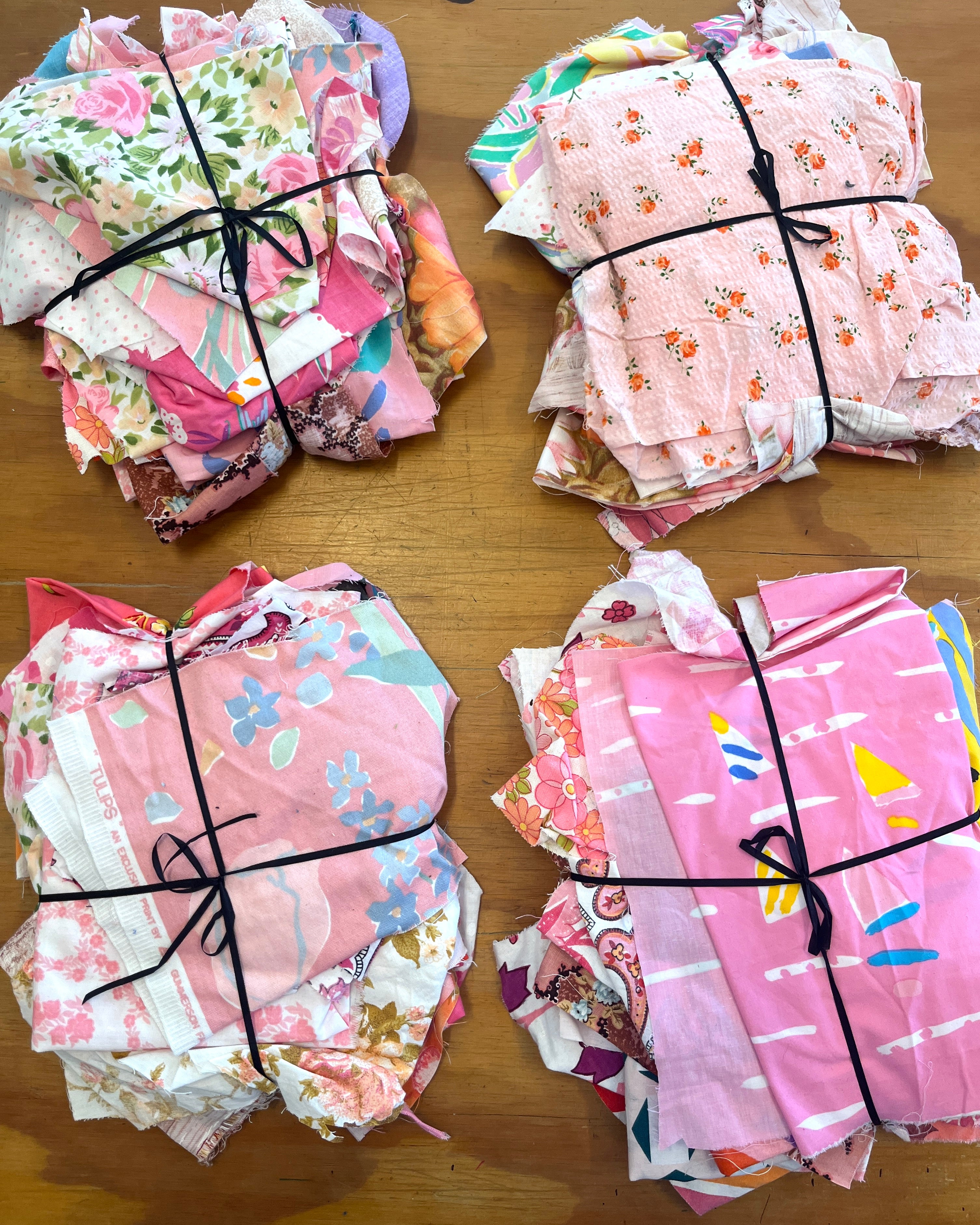 Fabric Scrap Packs PINK