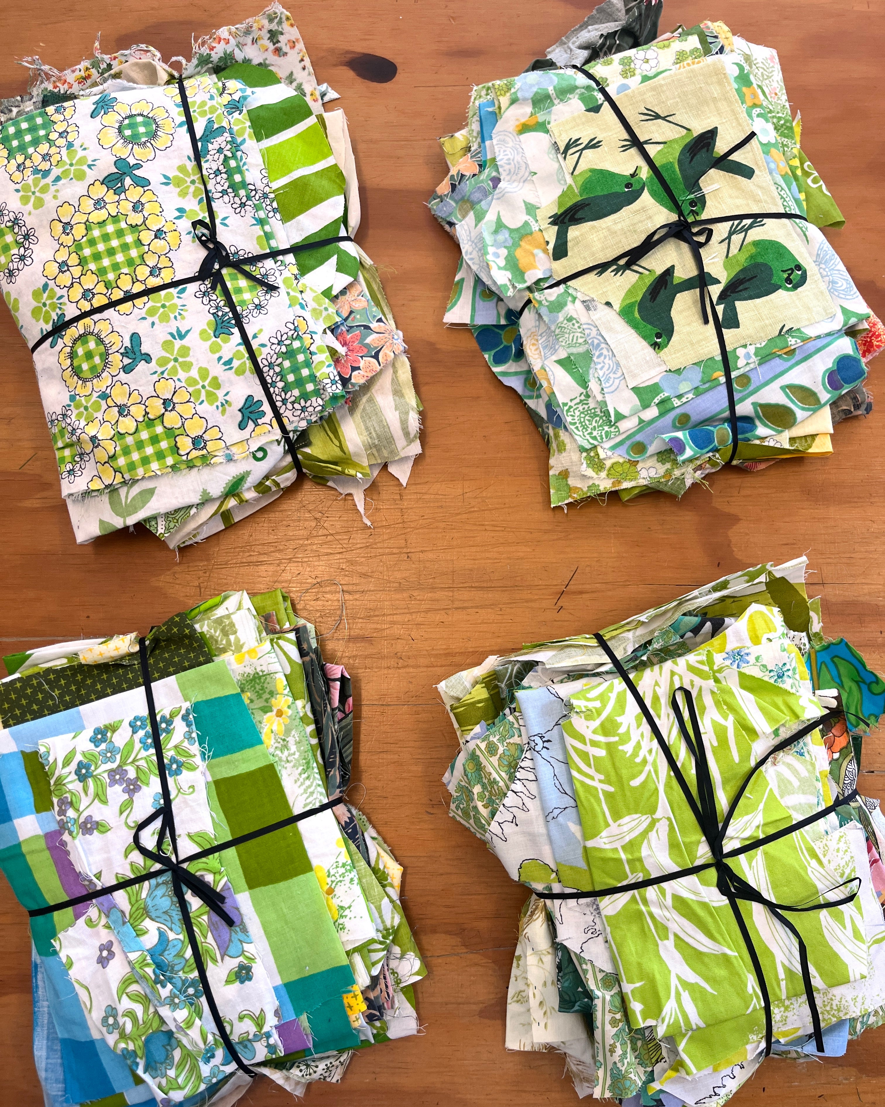 Fabric Scrap Packs GREEN