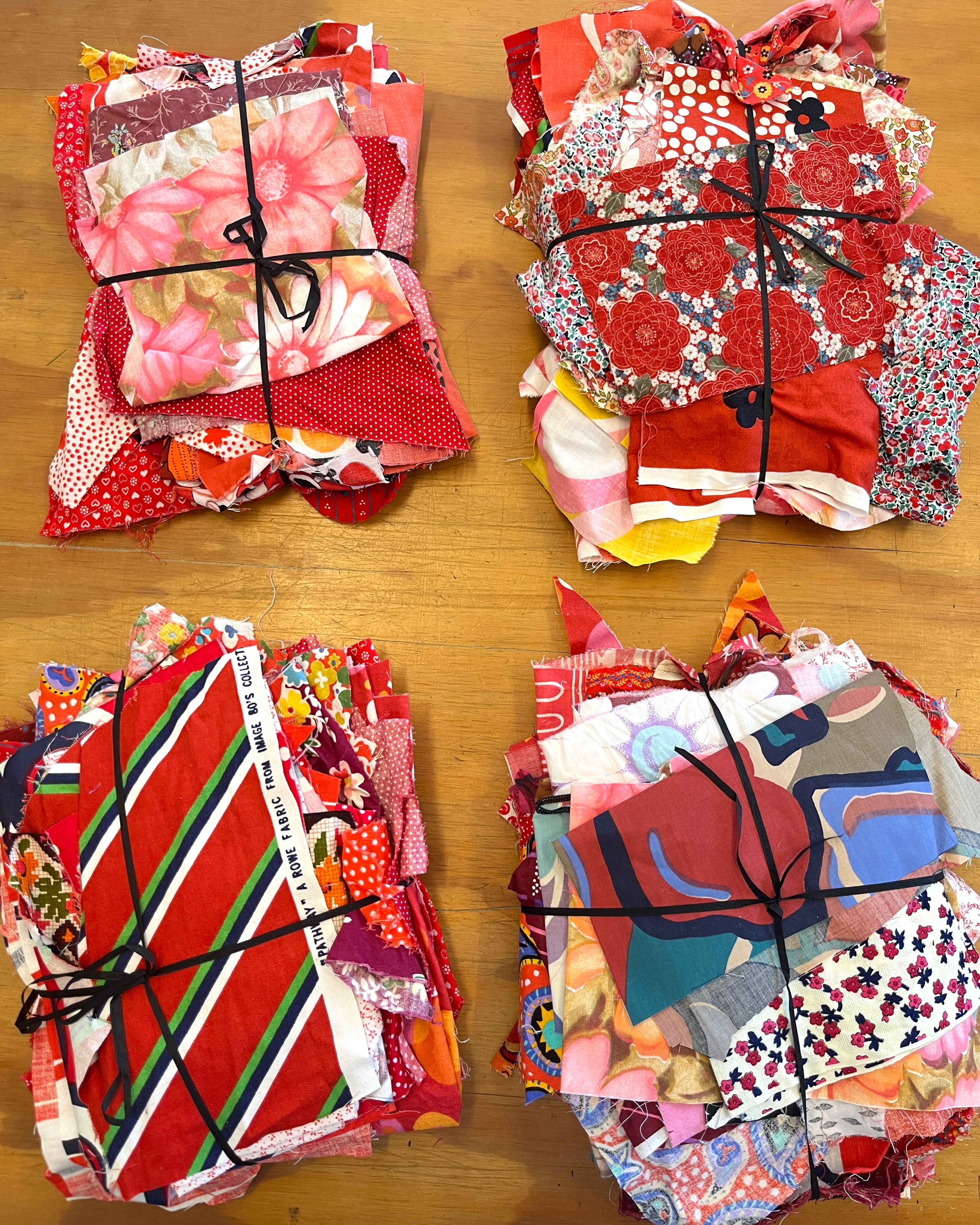 Fabric Scrap Packs RED