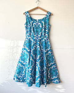 Calypso Dress Vintage Blue Baroque 6, 8