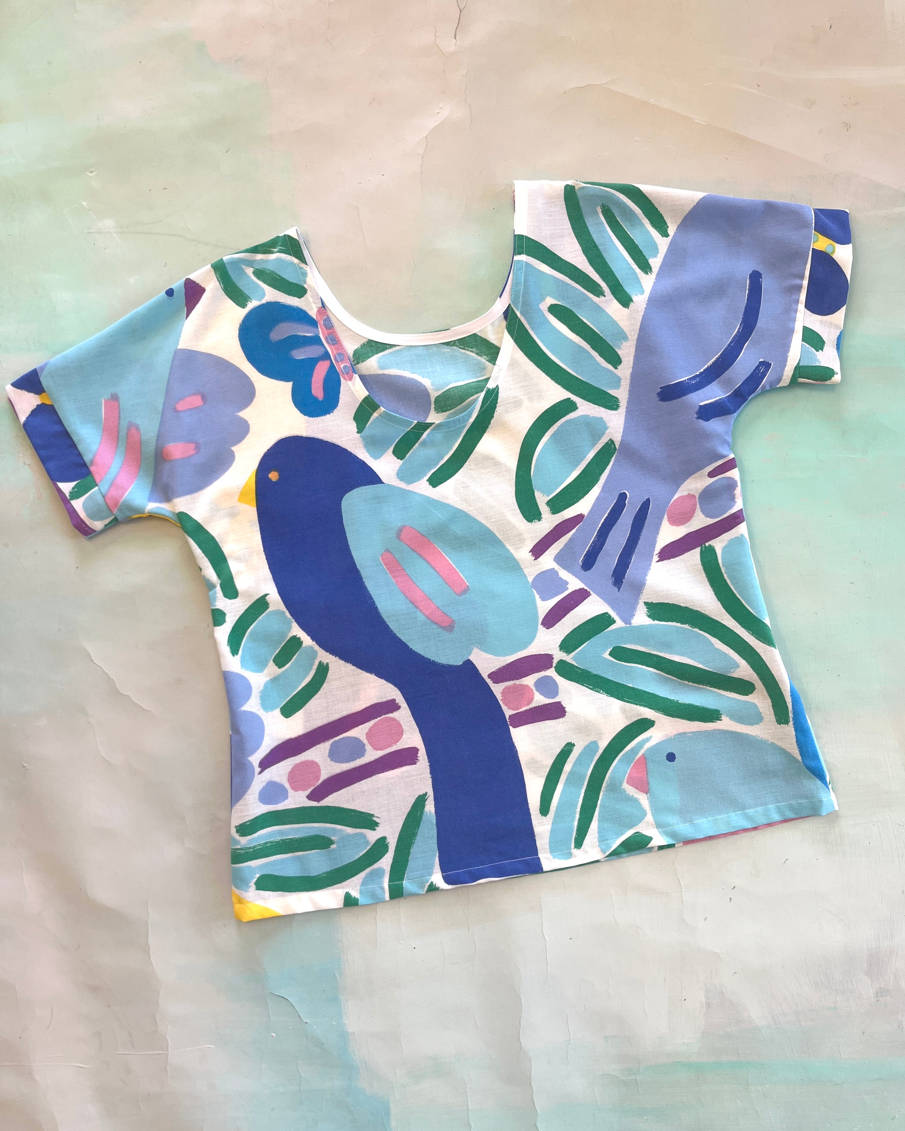 Swap Top Vintage Ken Done Birds S #2