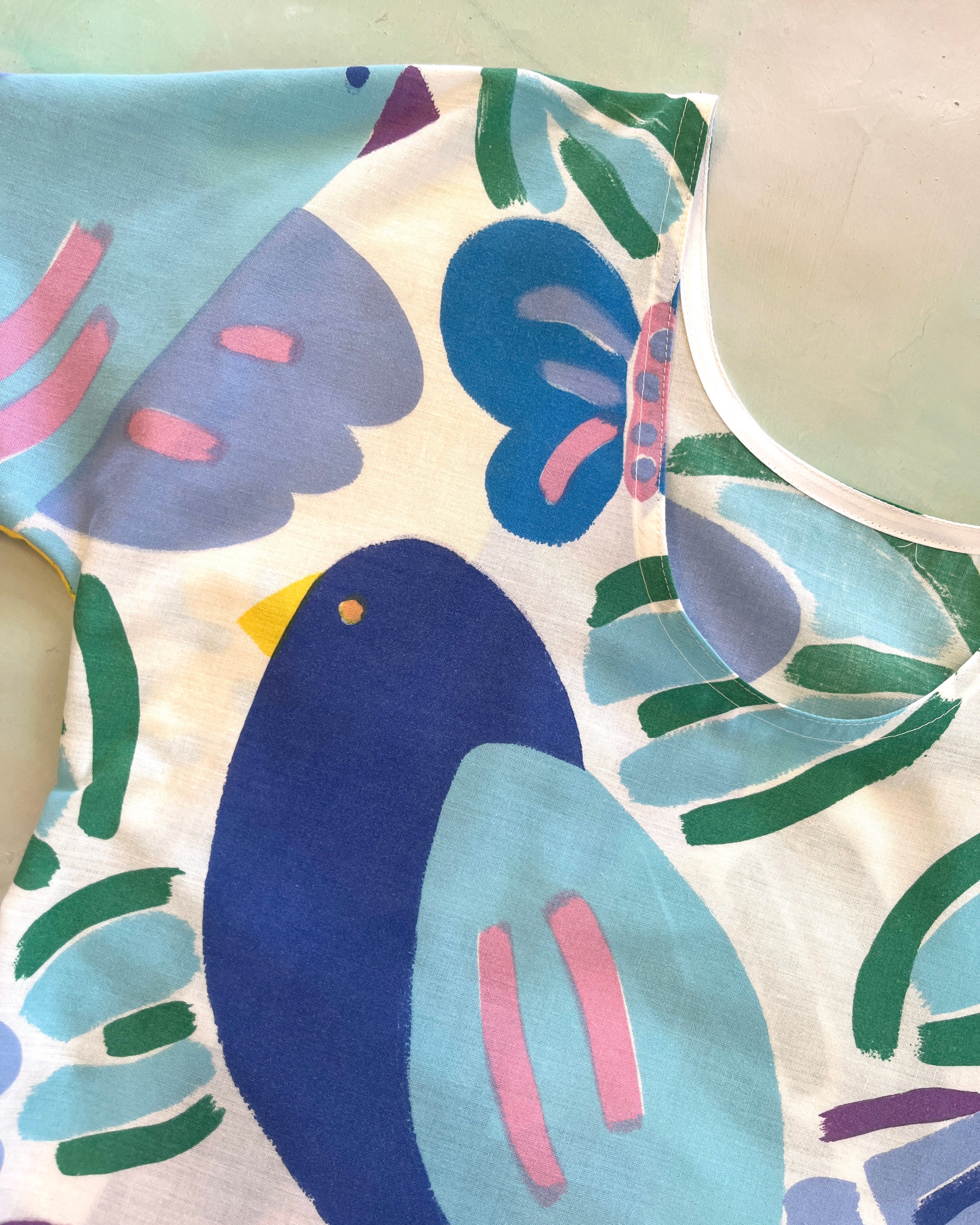 Swap Top Vintage Ken Done Birds S #2