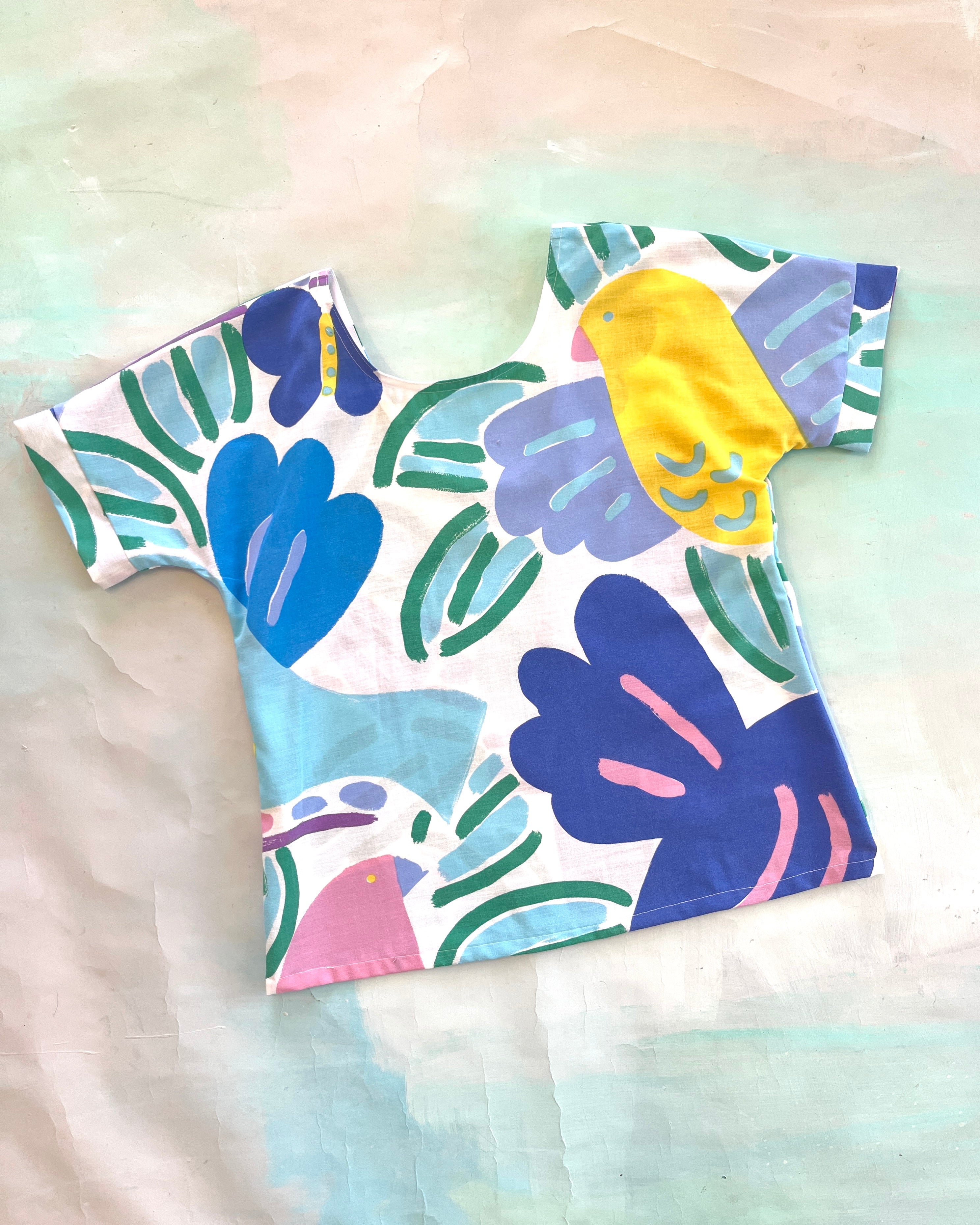 Swap Top Vintage Ken Done Birds S #2