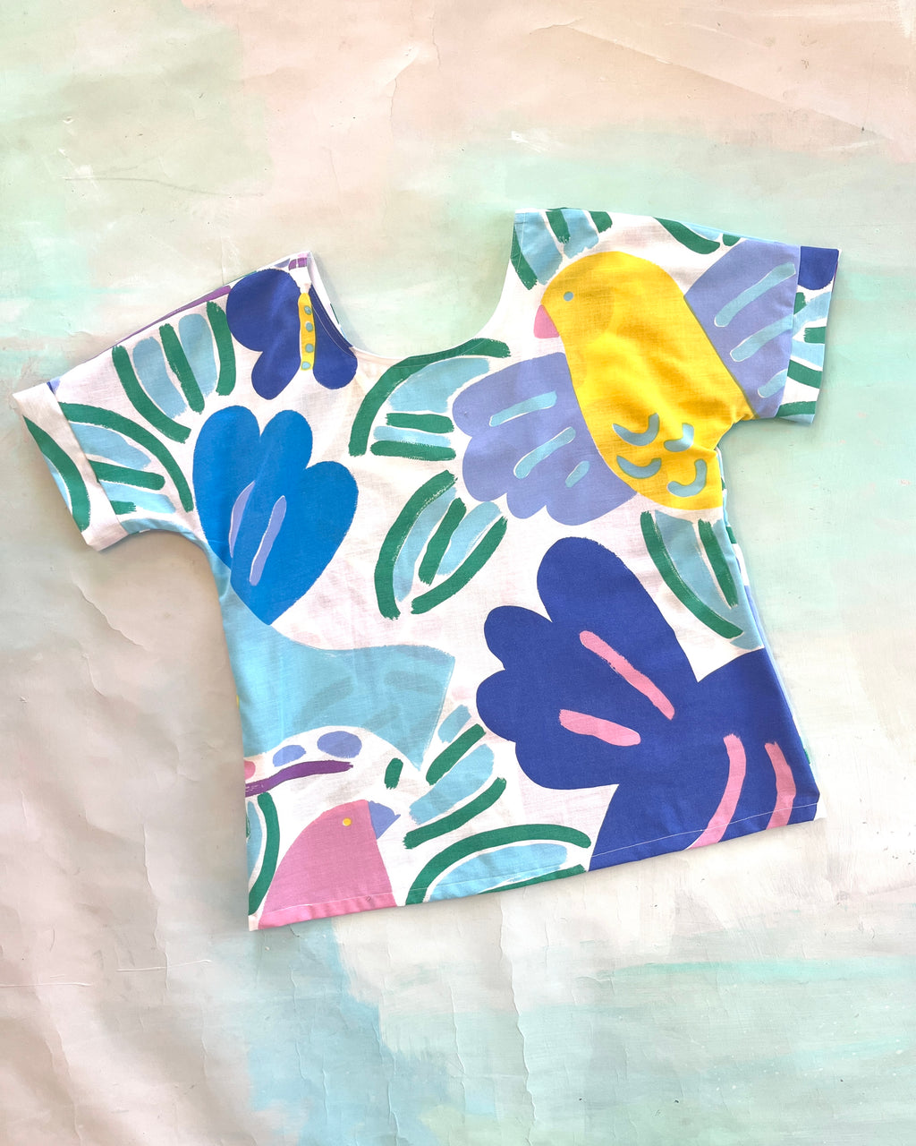 Swap Top Vintage Ken Done Birds S #2