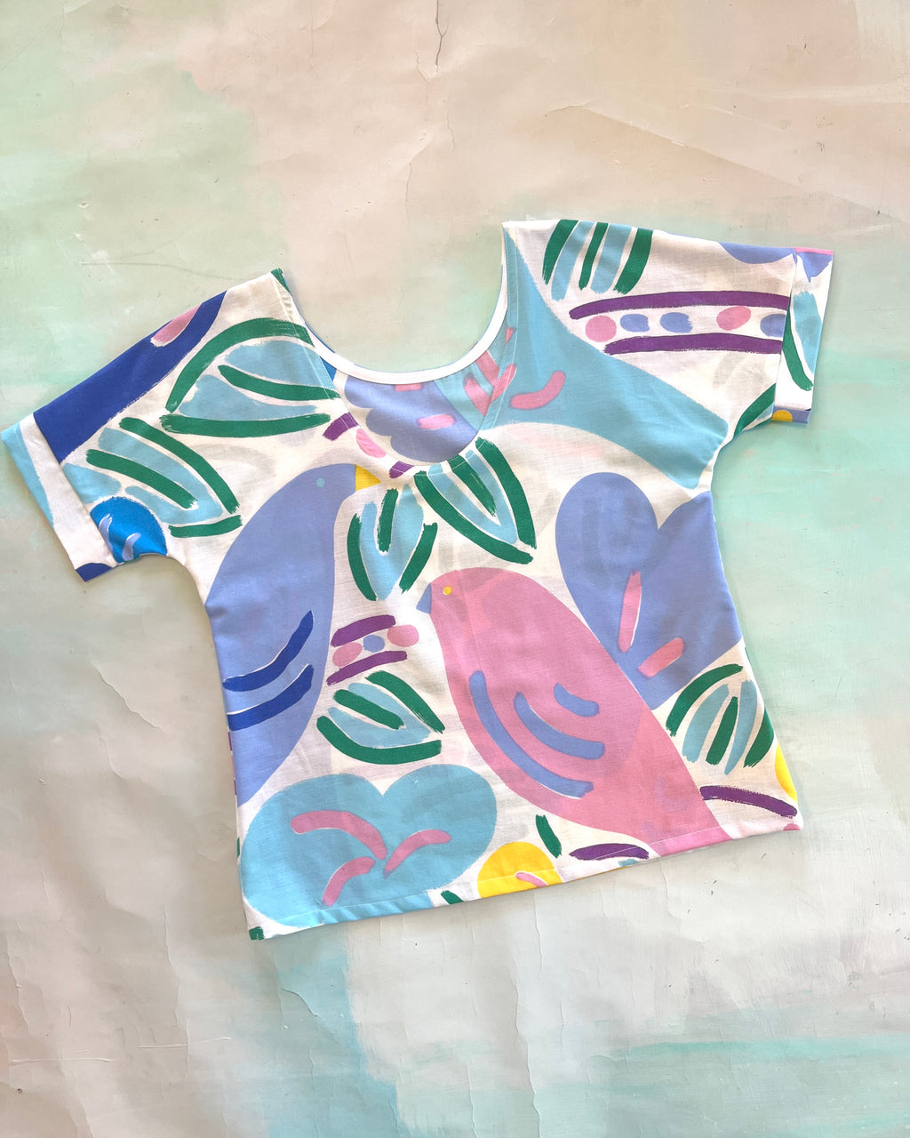 Swap Top Vintage Ken Done Birds S #3