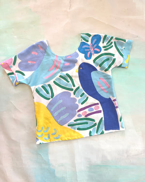 Swap Top Vintage Ken Done Birds S #3