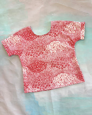 Swap Top Vintage Flower Clouds M