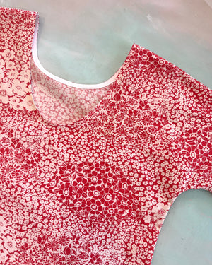 Swap Top Vintage Flower Clouds M