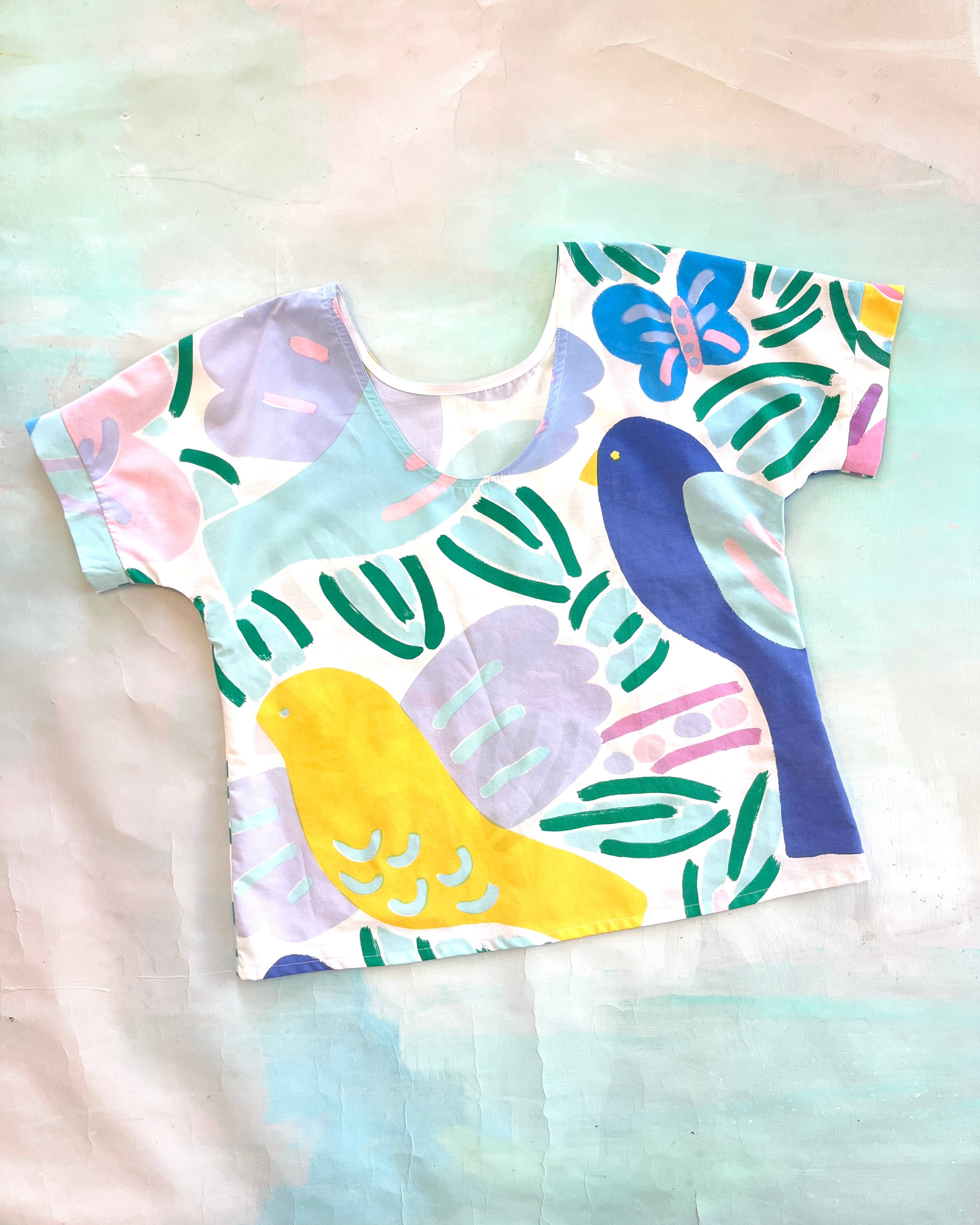 Swap Top Vintage Ken Done Birds L