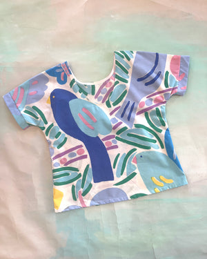 Swap Top Vintage Ken Done Birds M #1