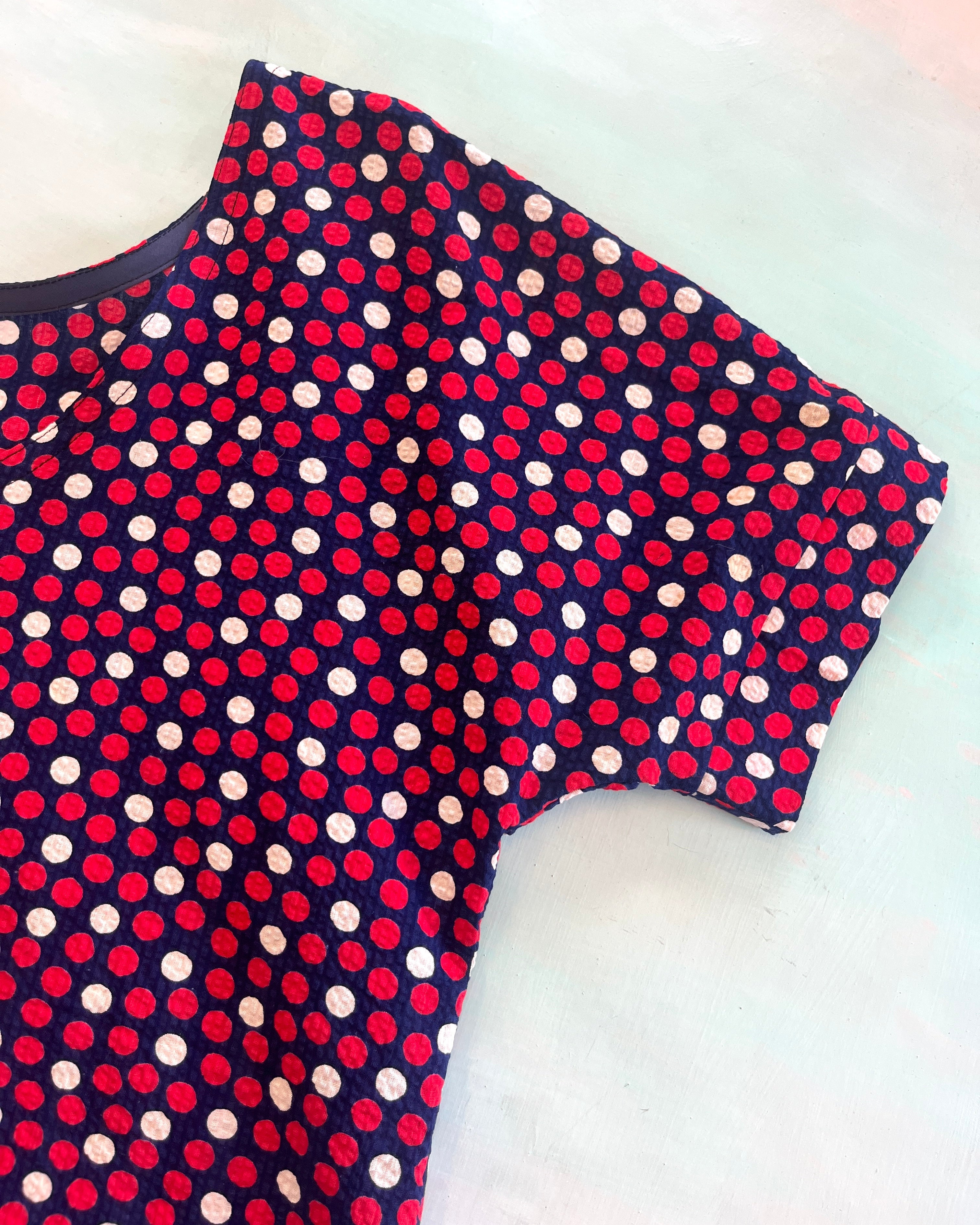 Swap Top Vintage Seersucker Spot L