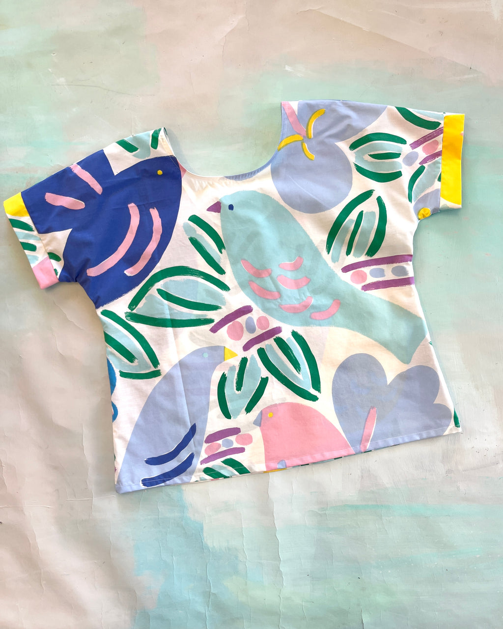 Swap Top Vintage Ken Done Birds XL