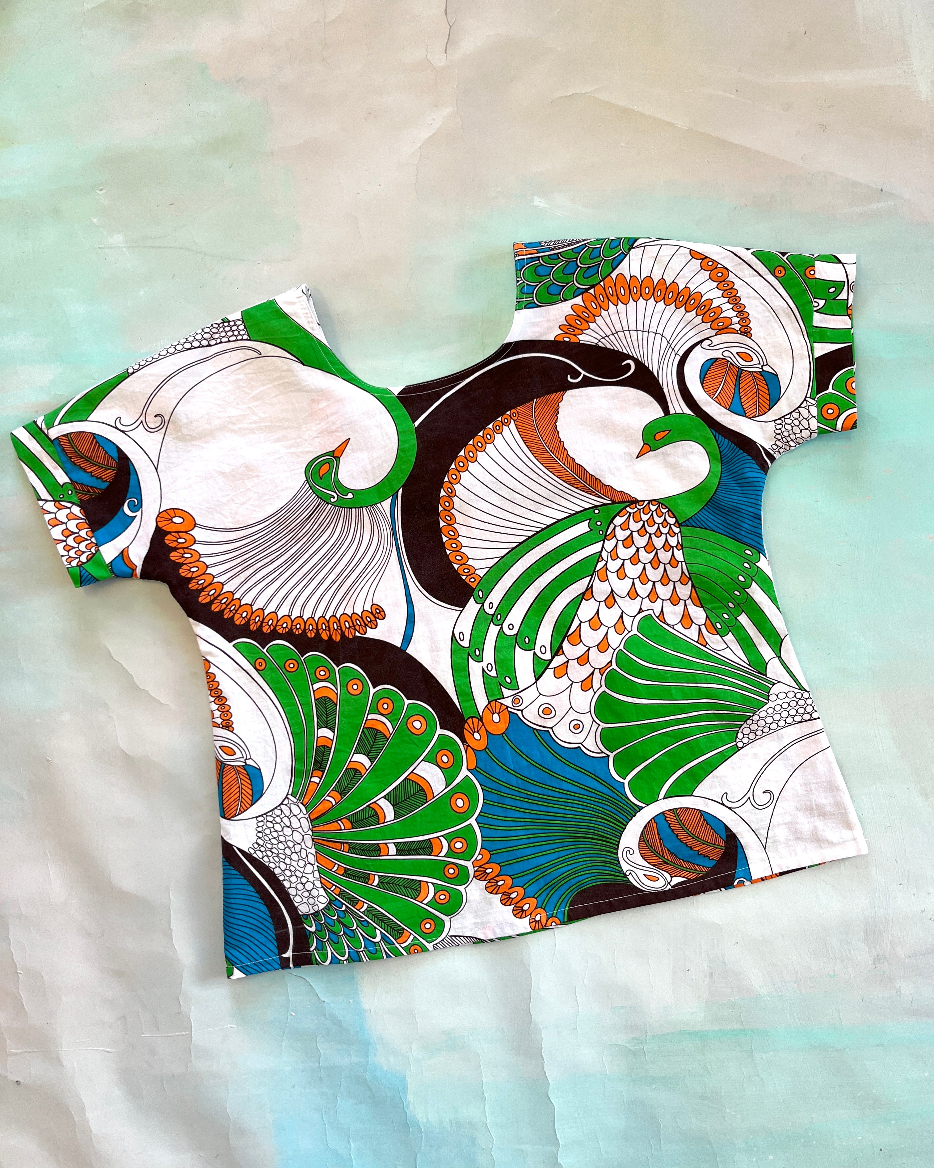 Swap Top Vintage Peacock L
