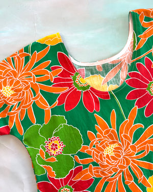 Swap Top Vintage Chrysanthemum L