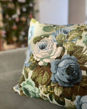 Cushion Vintage Sanderson Roses PAIR